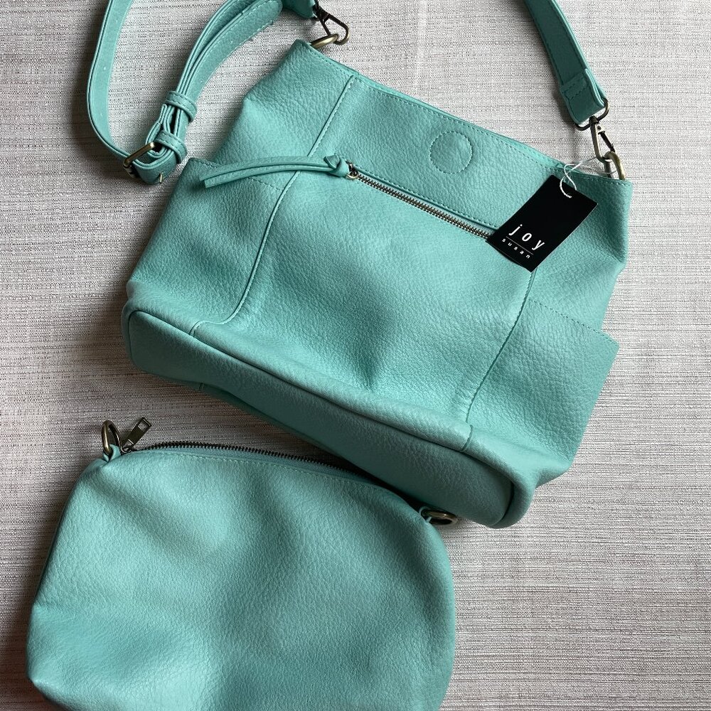 Susan Joy Kayleigh Side Pocket Bucket Crossbody w/ Removable Bag Insert - NWT